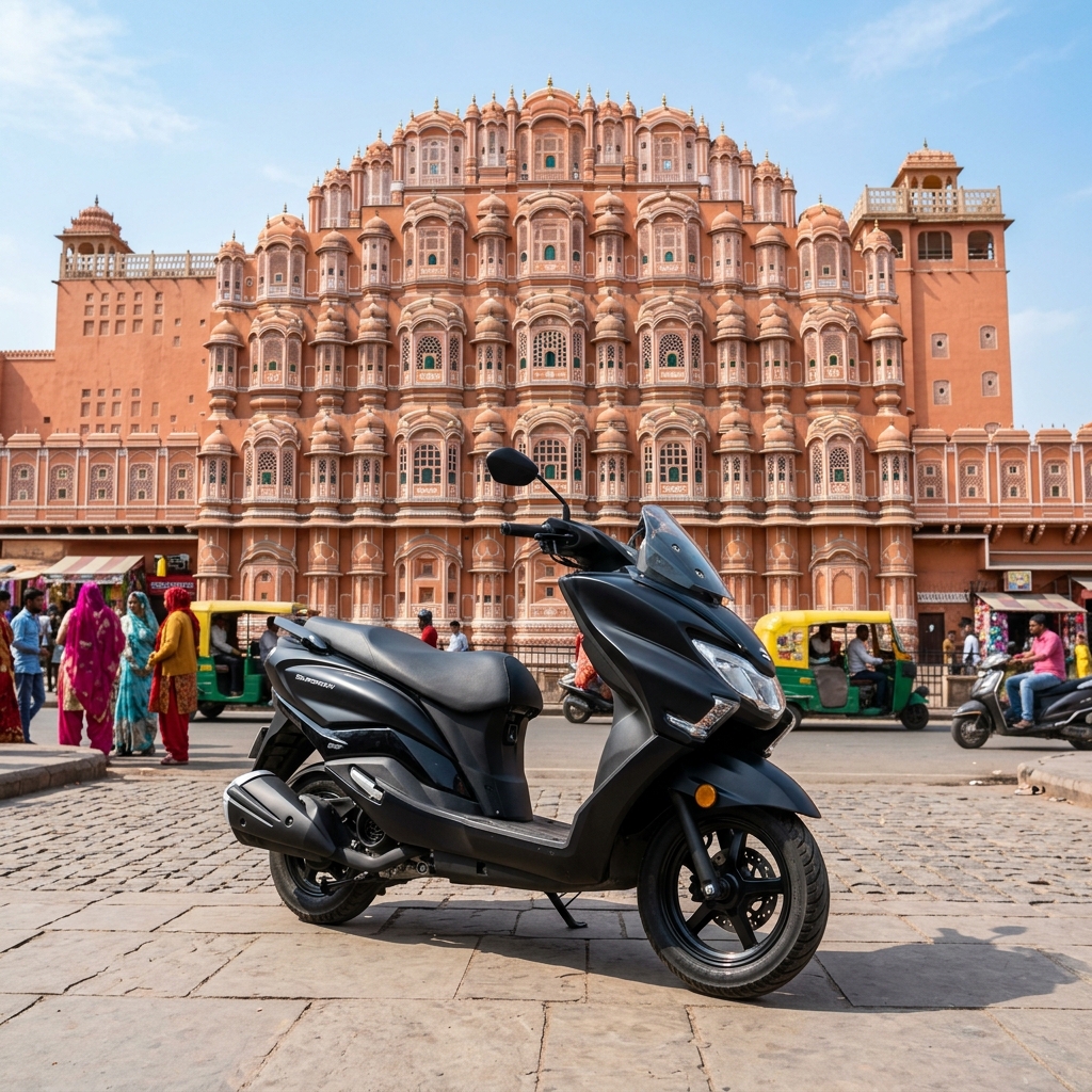 Suzuki Burgman Street maxi-scooty rental in Jaipur